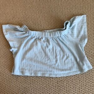 Off the shoulder crop top
